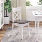 vidaXL Μαξιλάρια καθισμάτων 4 τμχ. ύφασμα Taupe 40 x 40 x 3 cm