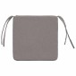 vidaXL Μαξιλάρια καθισμάτων 4 τμχ. ύφασμα Taupe 40 x 40 x 3 cm