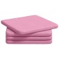 vidaXL Μαξιλάρια καθισμάτων 4 pcs Ροζ 40 x 40 x 3 cm ύφασμα