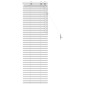 vidaXL Βενετσιάνικη Σκίαση Λευκό 40 x 130 εκ 35 mm