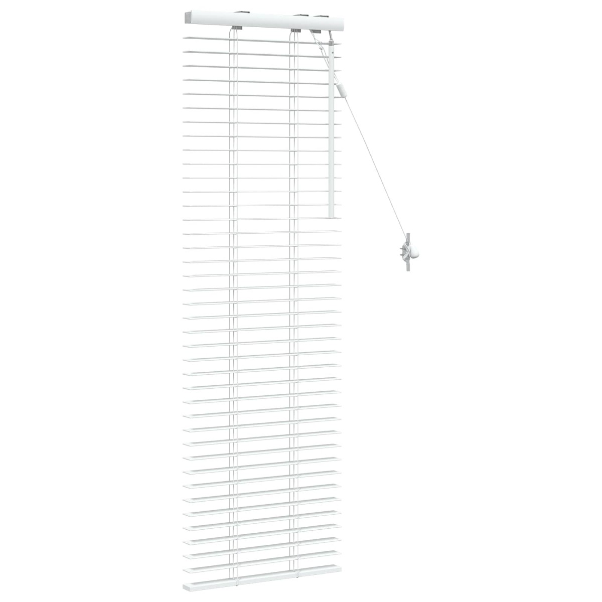 vidaXL Βενετσιάνικη Σκίαση Λευκό 45 x 130 εκ 35 mm