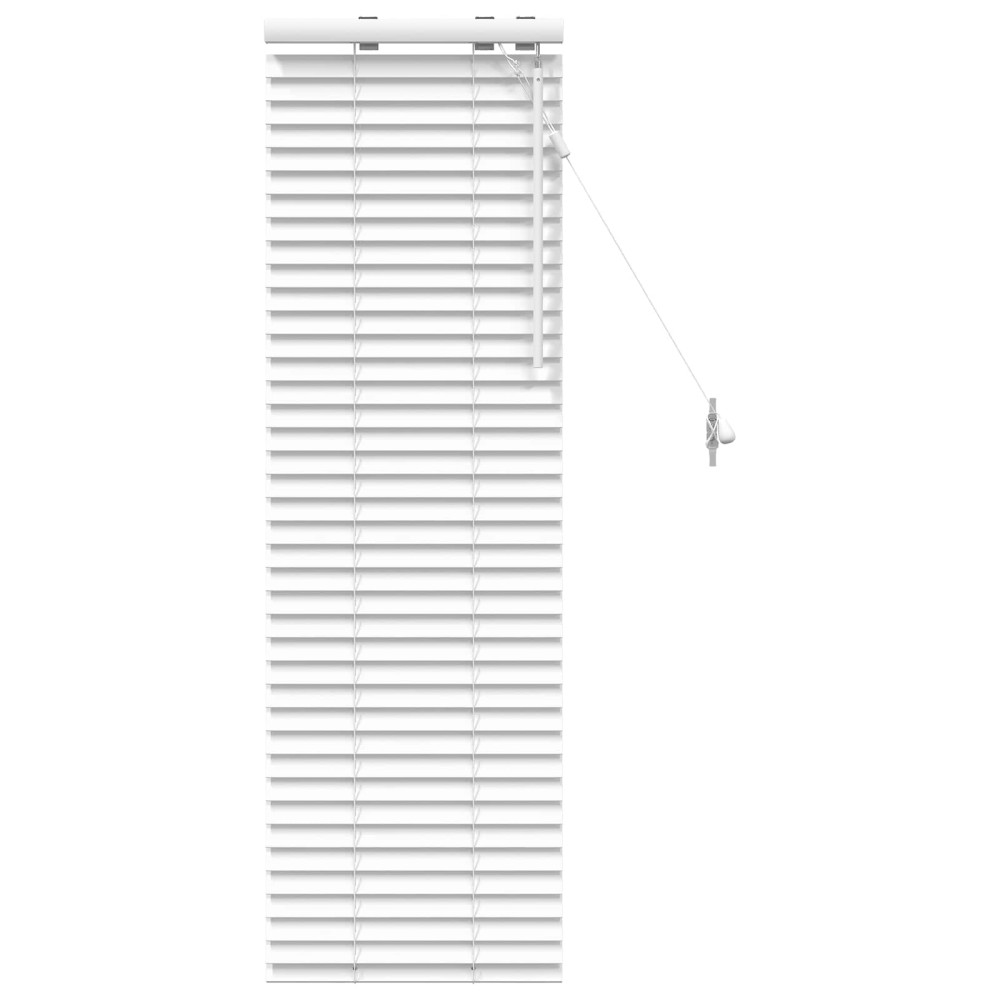 vidaXL Βενετσιάνικη Σκίαση Λευκό 50 x 130 εκ 35 mm