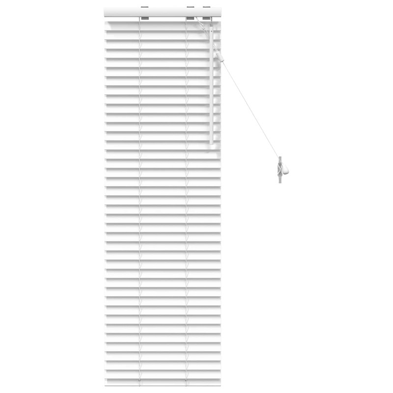 vidaXL Βενετσιάνικη Σκίαση Λευκό 50 x 130 εκ 35 mm