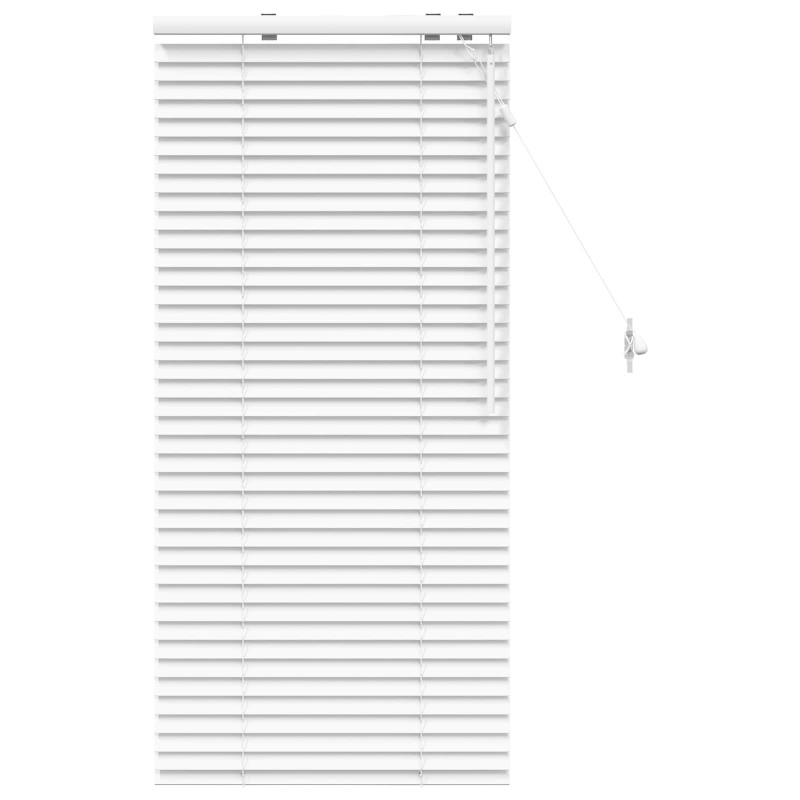 vidaXL Βενετσιάνικη Σκίαση Λευκό 55 x 130 εκ 35 mm