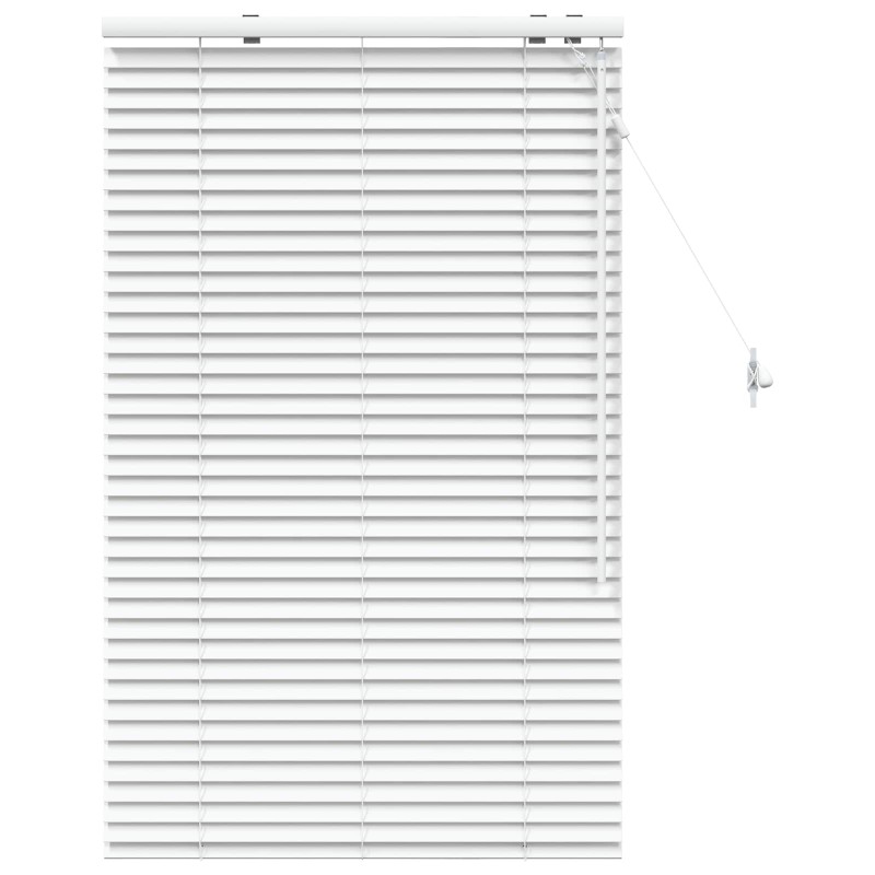 vidaXL Βενετσιάνικη Σκίαση Λευκό 70 x 130 εκ 35 mm