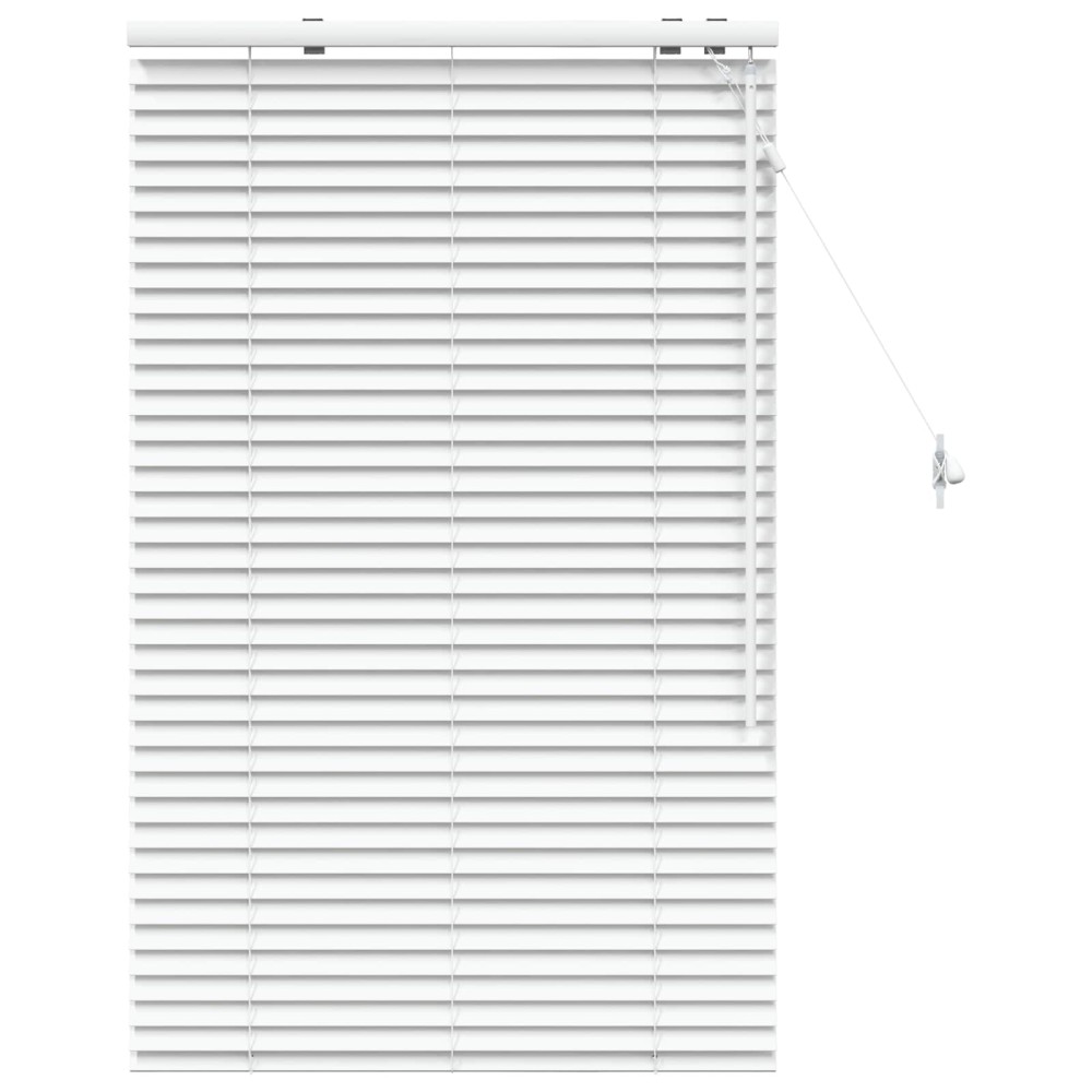 vidaXL Βενετσιάνικη Σκίαση Λευκό 80 x 130 εκ 35 mm