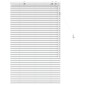 vidaXL Βενετσιάνικη Σκίαση Λευκό 80 x 130 εκ 35 mm