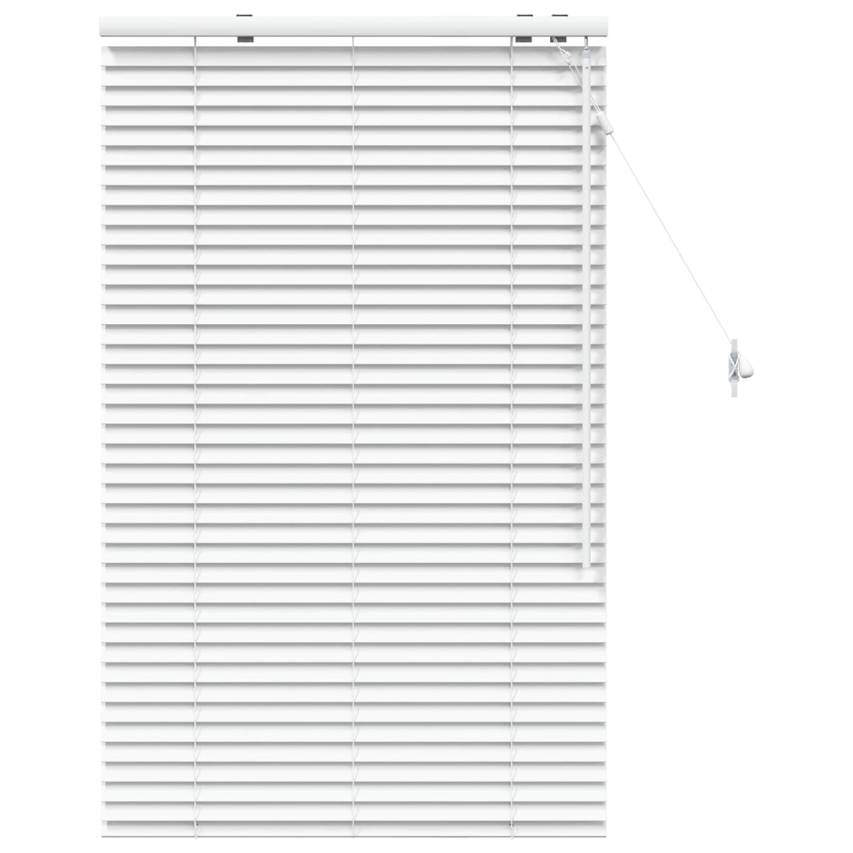 vidaXL Βενετσιάνικη Σκίαση Λευκό 95 x 130 εκ 35 mm