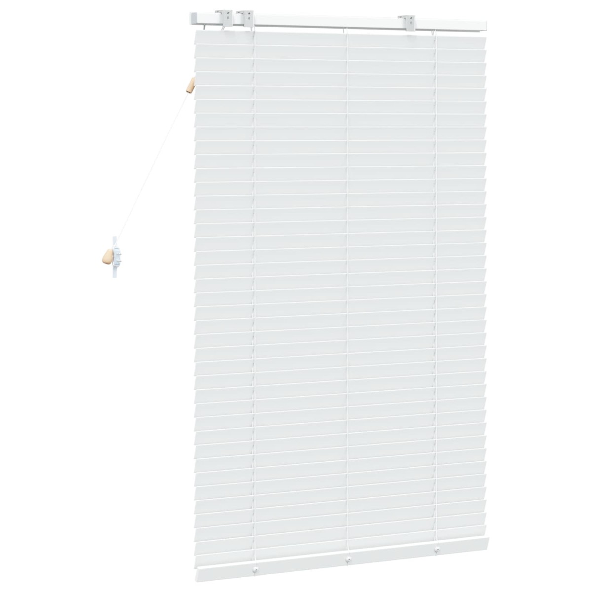 vidaXL Βενετσιάνικη Σκίαση Λευκό 95 x 130 εκ 35 mm