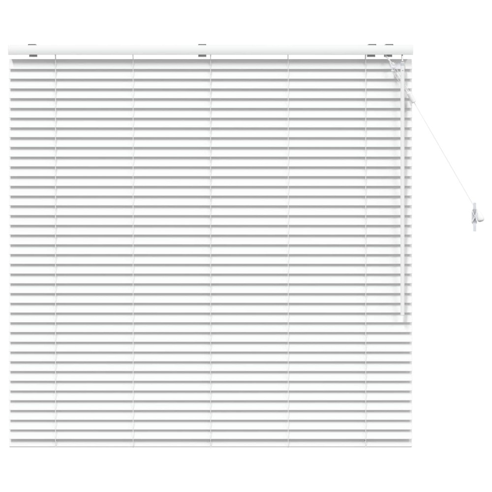 vidaXL Βενετσιάνικη Σκίαση Λευκό 125 x 130 εκ 35 mm