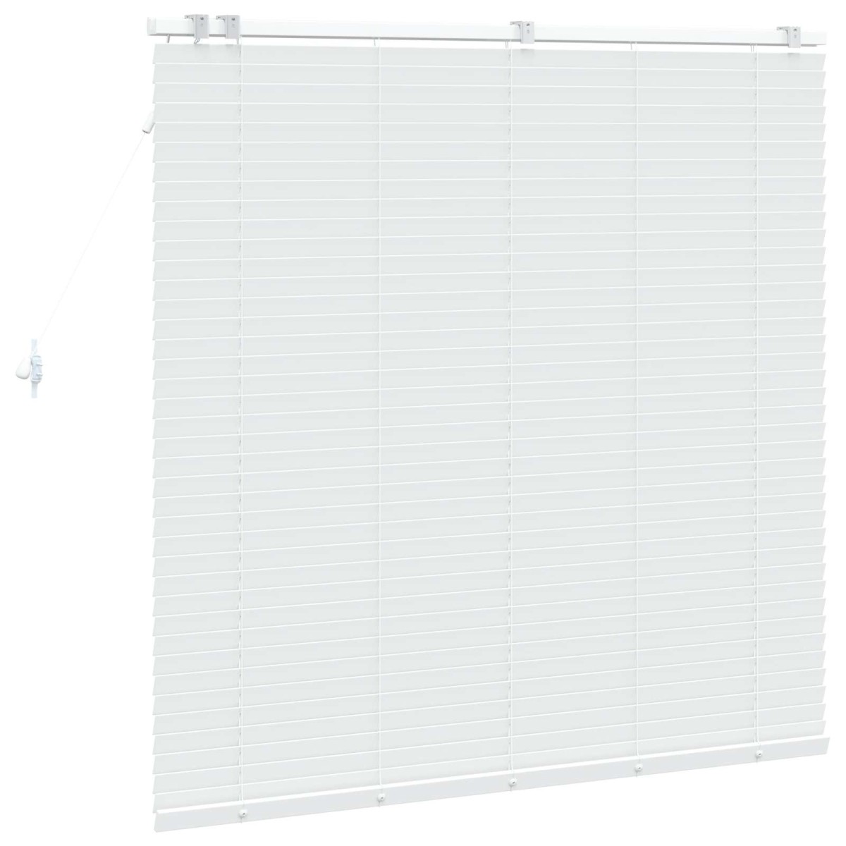 vidaXL Βενετσιάνικη Σκίαση Λευκό 125 x 130 εκ 35 mm