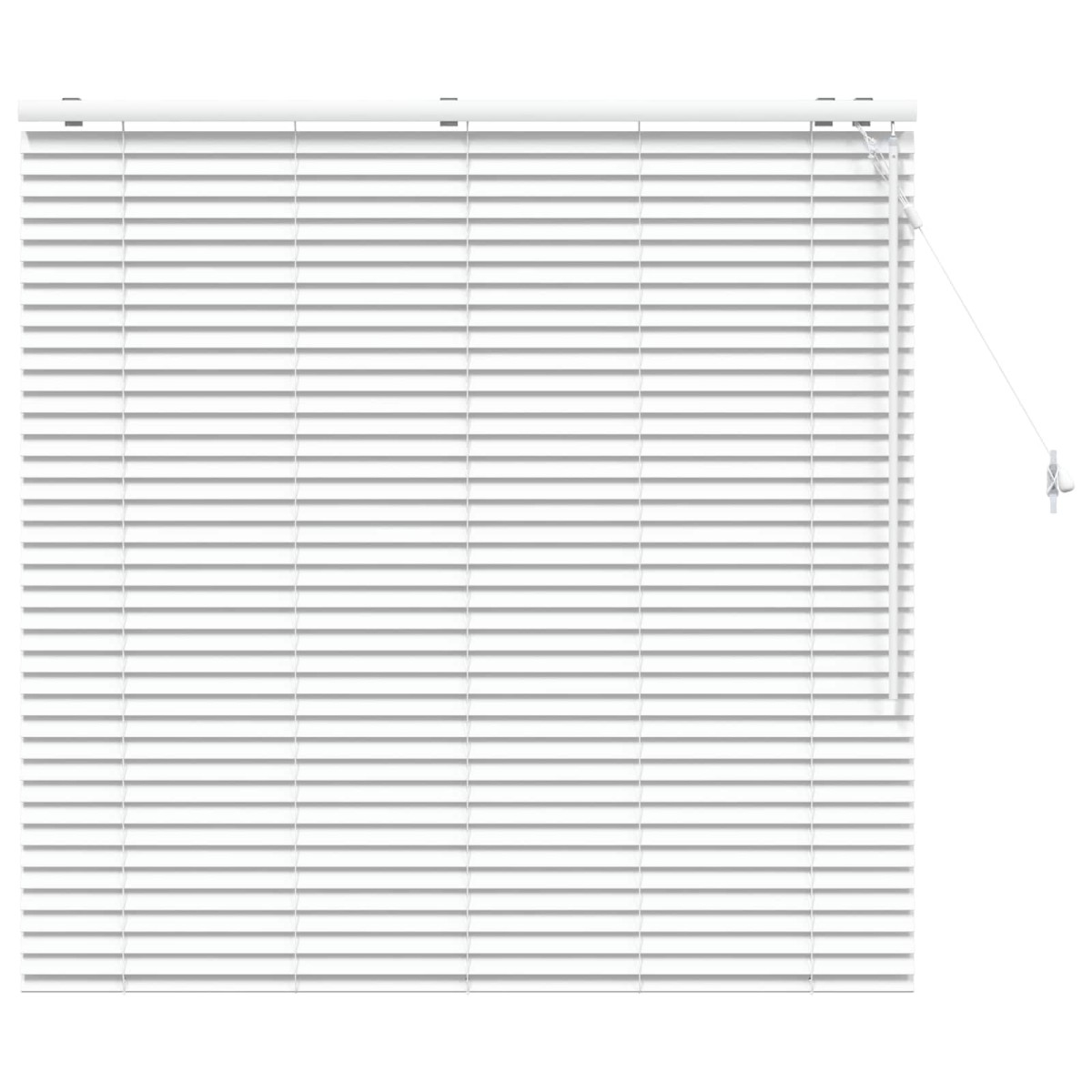 vidaXL Βενετσιάνικη Σκίαση Λευκό 130 x 130 cm 35 mm