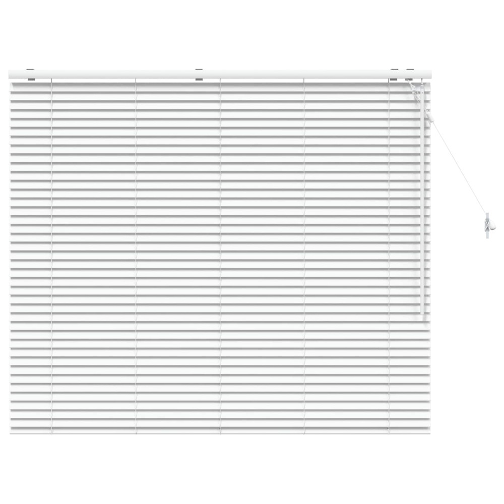 vidaXL Βενετσιάνικη Σκίαση Λευκό 145 x 130 εκ 35 mm