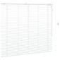 vidaXL Βενετσιάνικη Σκίαση Λευκό 145 x 130 εκ 35 mm