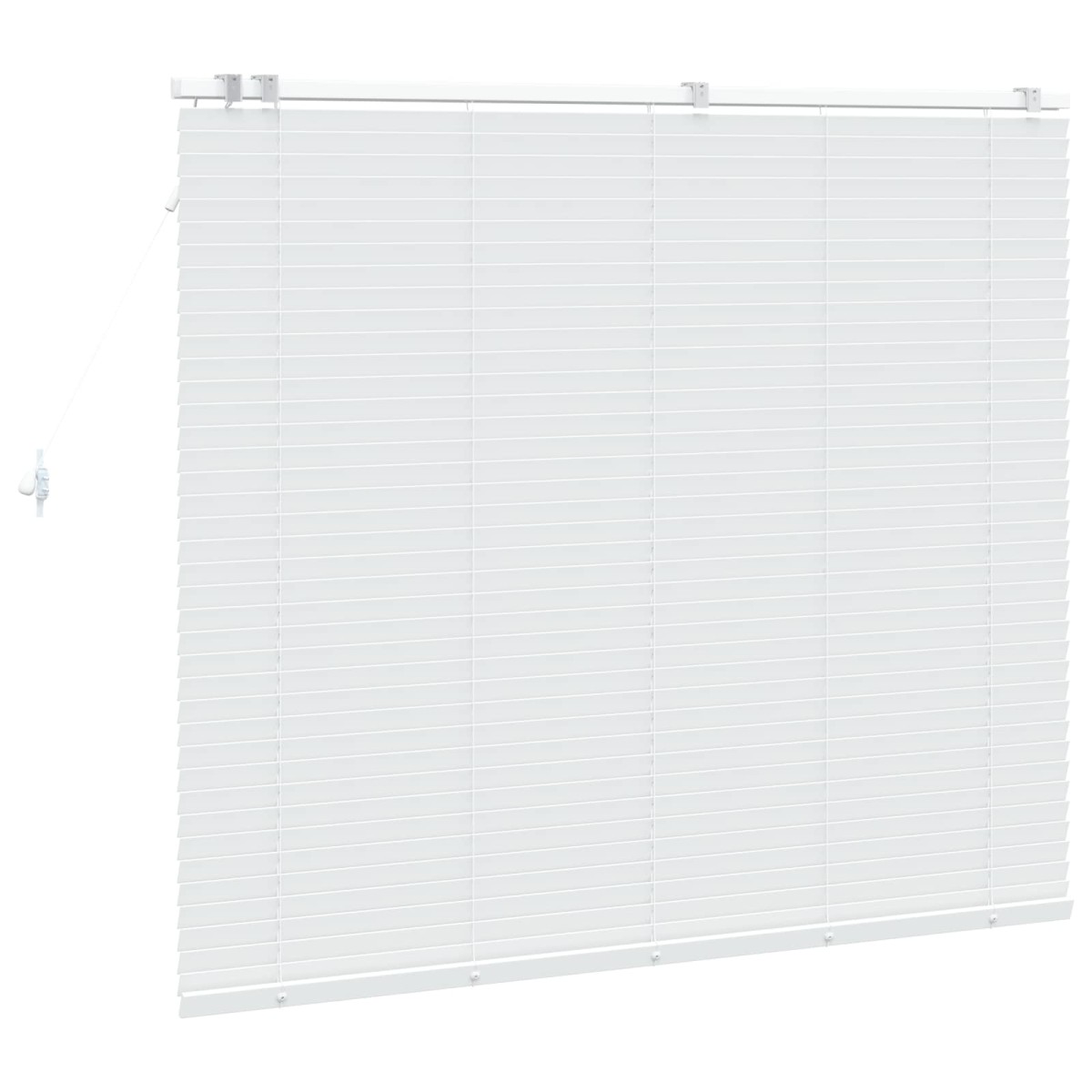 vidaXL Βενετσιάνικη Σκίαση Λευκό 150 x 130 εκ 35 mm