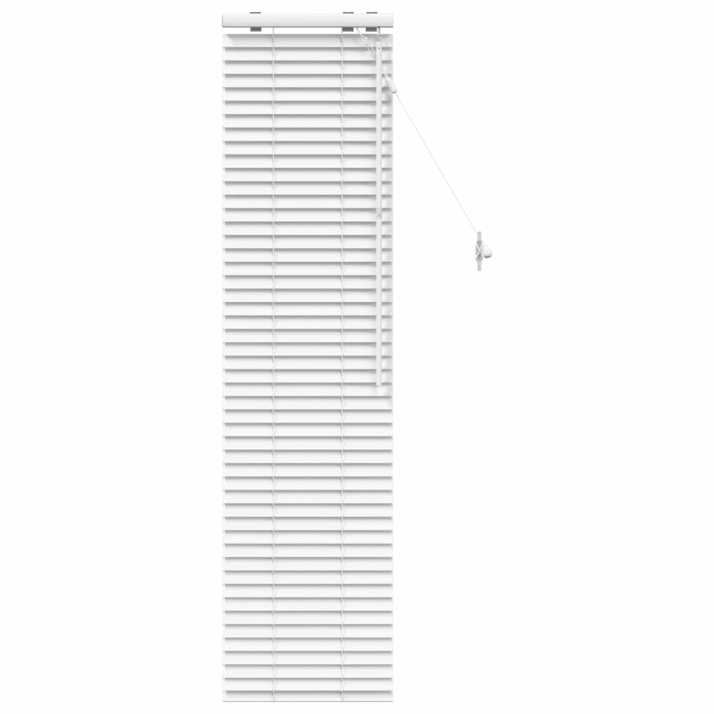 vidaXL Βενετσιάνικη Σκίαση Λευκό 45 x 160 εκ. 35 mm