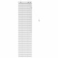 vidaXL Βενετσιάνικη Σκίαση Λευκό 45 x 160 εκ. 35 mm