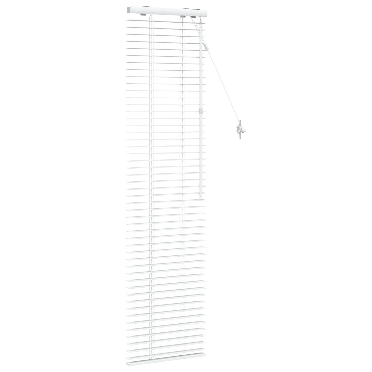 vidaXL Βενετσιάνικη Σκίαση Λευκό 45 x 160 εκ. 35 mm