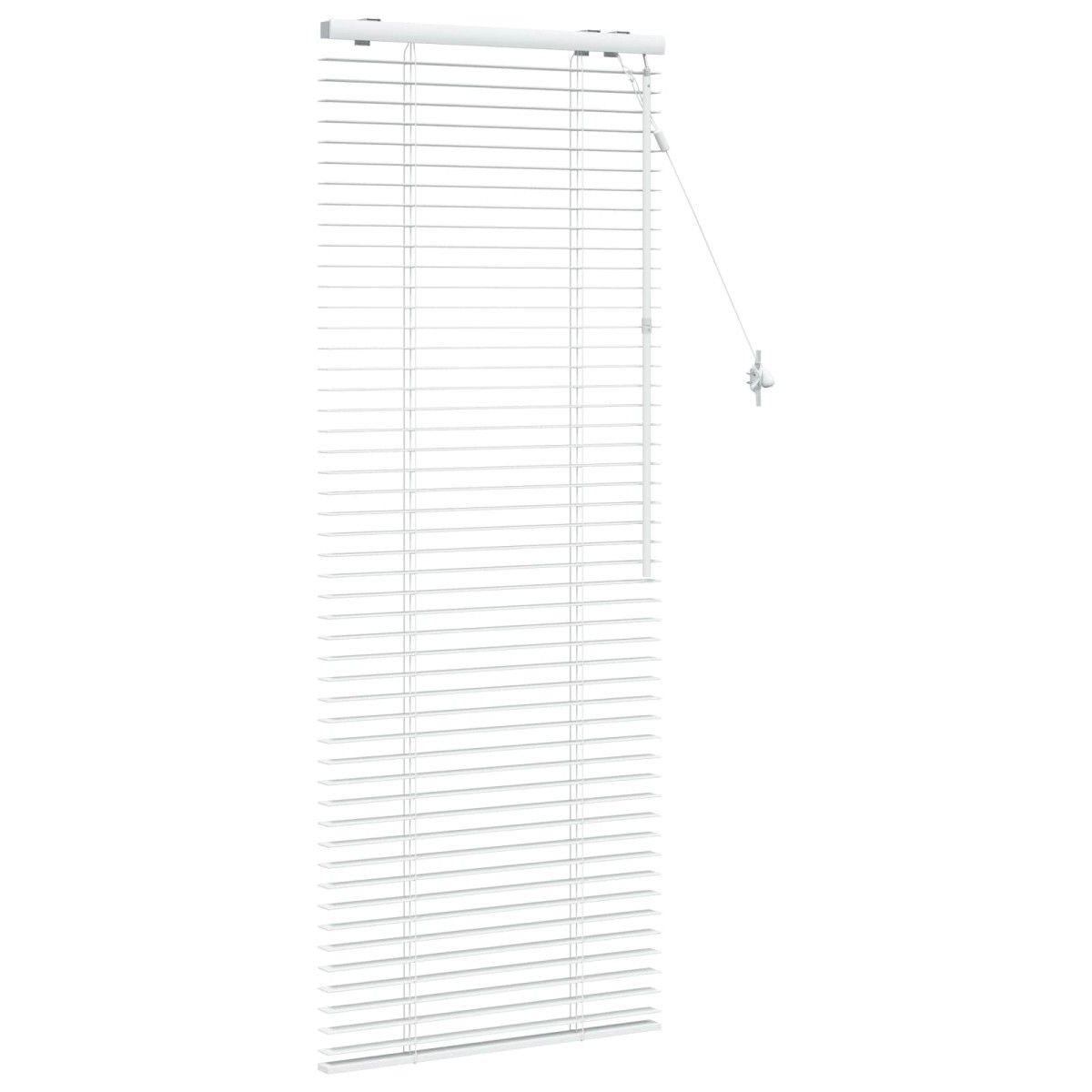 vidaXL Βενετσιάνικη Σκίαση Λευκό 55 x 160 εκ. 35 mm