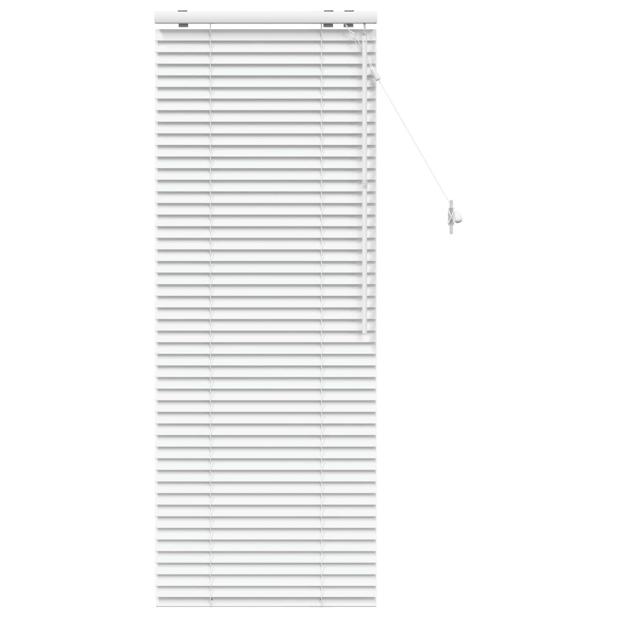vidaXL Βενετσιάνικη Σκίαση Λευκό 60 x 160 εκ. 35 mm
