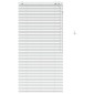 vidaXL Βενετσιάνικη Σκίαση Λευκό 70 x 160 εκ. 35 mm