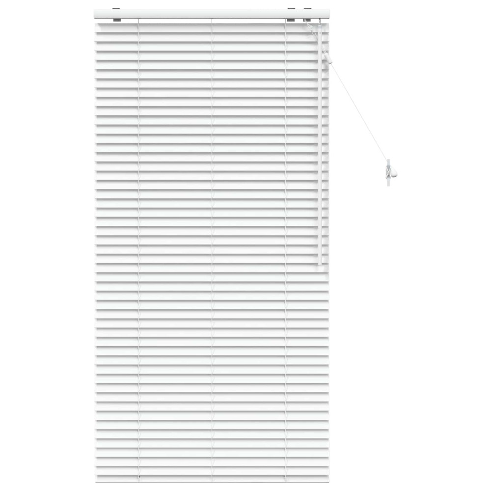vidaXL Βενετσιάνικη Σκίαση Λευκό 80 x 160 cm 35 mm