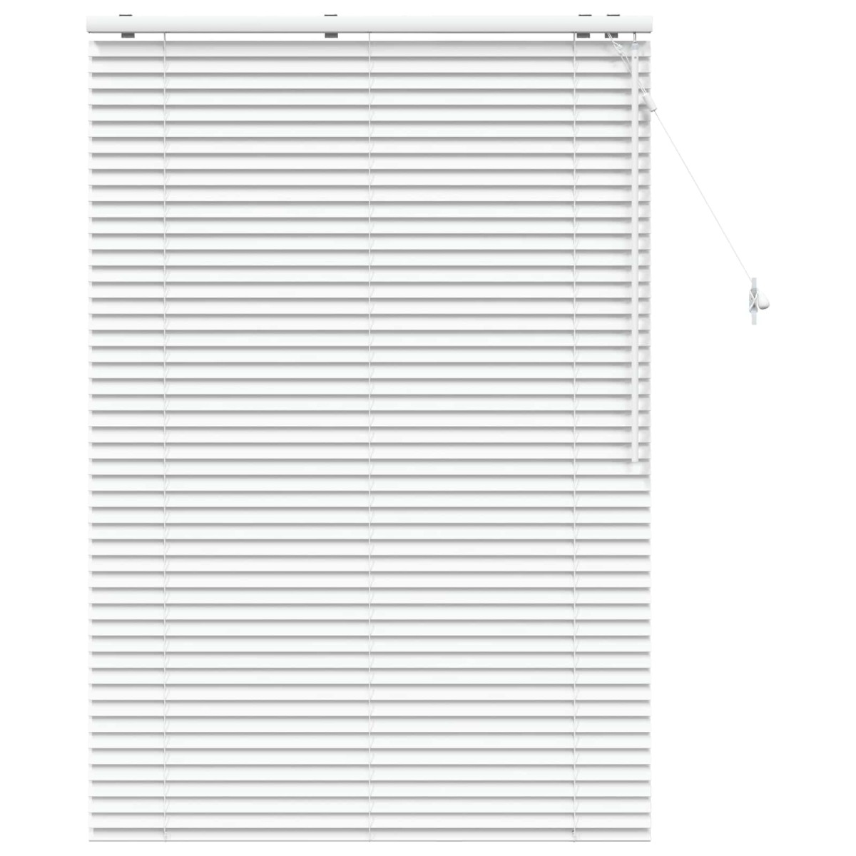 vidaXL Βενετσιάνικη Σκίαση Λευκό 100 x 160 cm 35 mm
