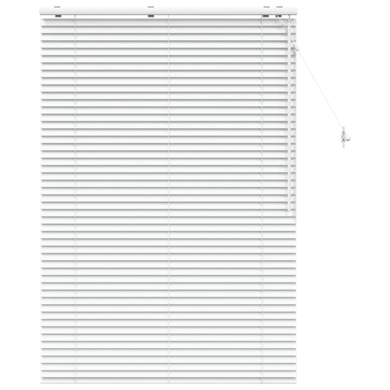 vidaXL Βενετσιάνικη Σκίαση Λευκό 100 x 160 cm 35 mm