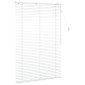 vidaXL Βενετσιάνικη Σκίαση Λευκό 100 x 160 cm 35 mm
