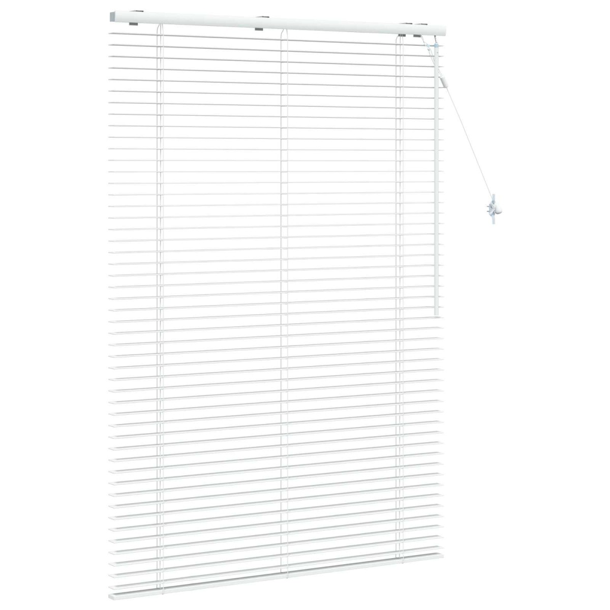 vidaXL Βενετσιάνικη Σκίαση Λευκό 110 x 160 cm 35 mm