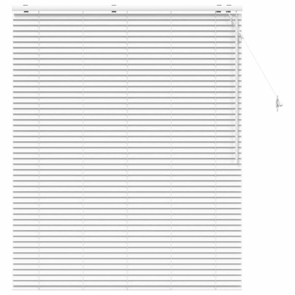 vidaXL Βενετσιάνικη Σκίαση Λευκό 125 x 160 εκ. 35 mm