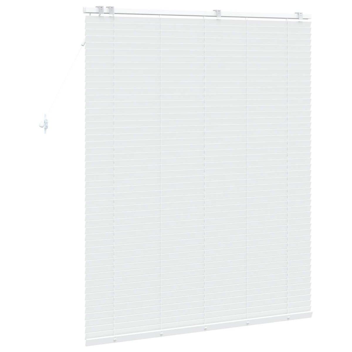 vidaXL Βενετσιάνικη Σκίαση Λευκό 135 x 160 εκ. 35 mm