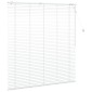 vidaXL Βενετσιάνικη Σκίαση Λευκό 145 x 160 εκ. 35 mm