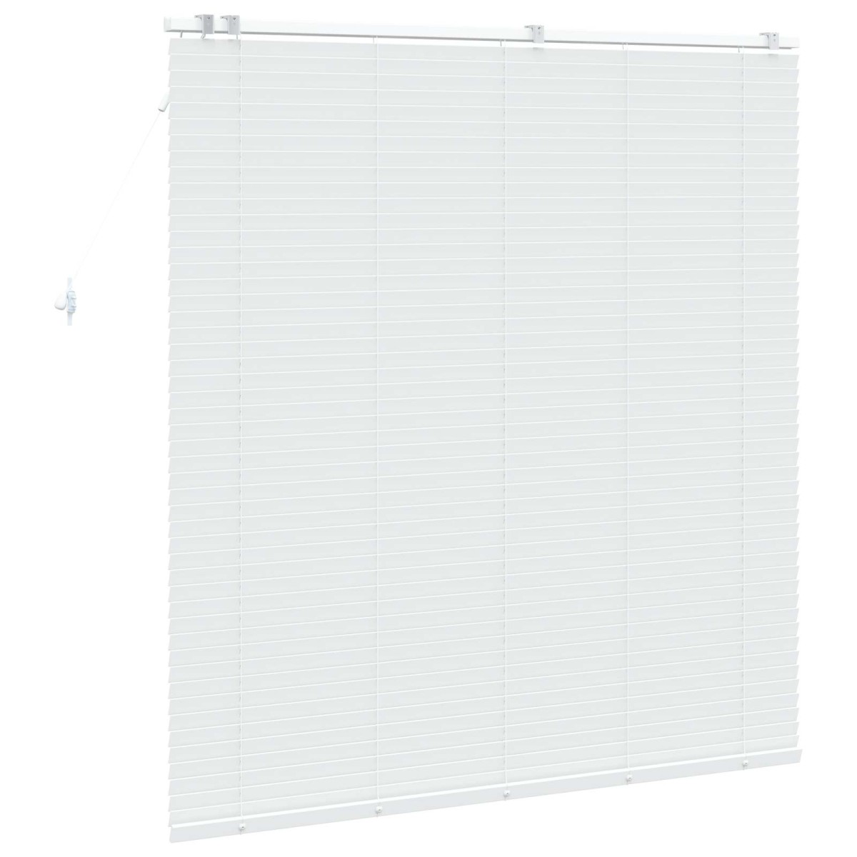 vidaXL Βενετσιάνικη Σκίαση Λευκό 150 x 160 cm 35 mm