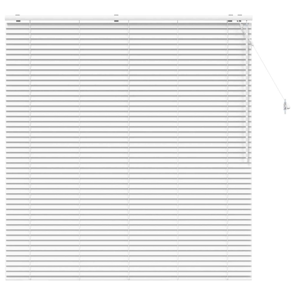 vidaXL Βενετσιάνικη Σκίαση Λευκό 160 x 160 cm 35 mm