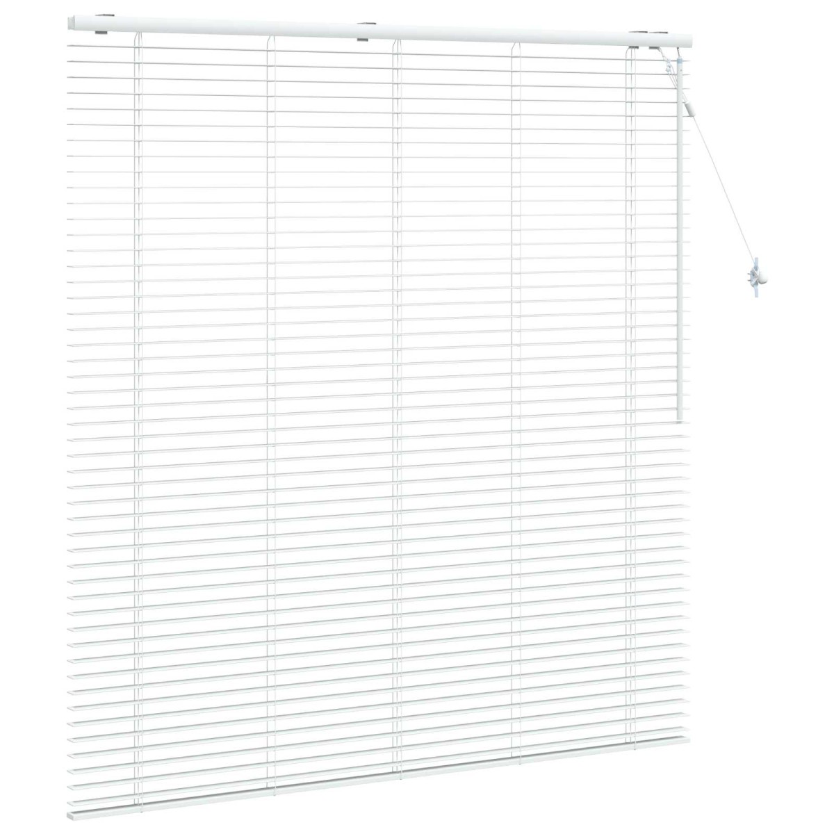 vidaXL Βενετσιάνικη Σκίαση Λευκό 160 x 160 cm 35 mm