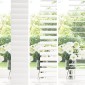 vidaXL Βενετσιάνικη Σκίαση Λευκό 40 x 250 εκ. 35 mm
