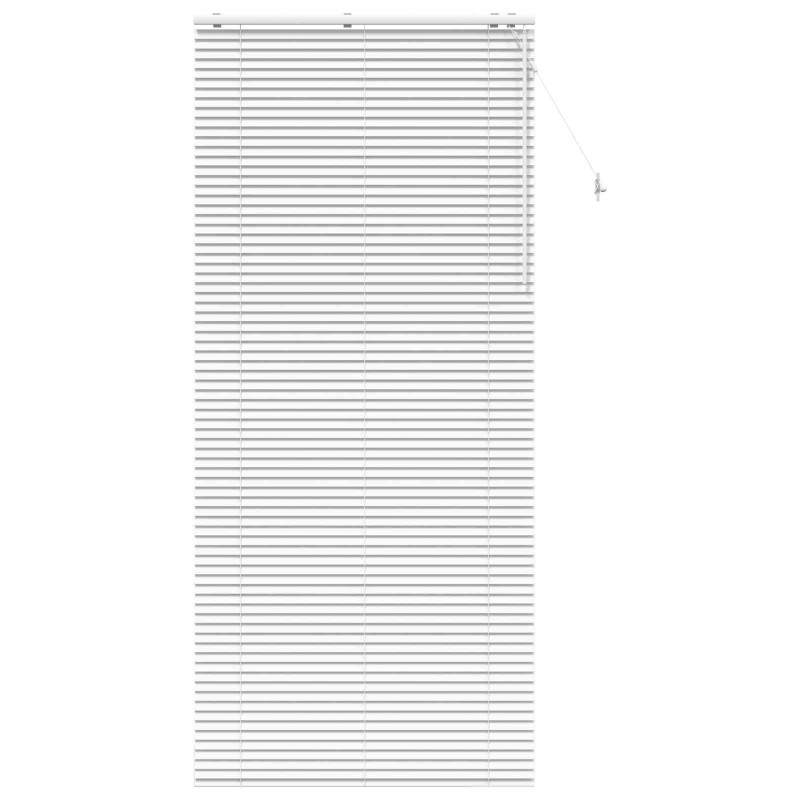 vidaXL Βενετσιάνικη Σκίαση Λευκό 120 x 250 cm 35 mm
