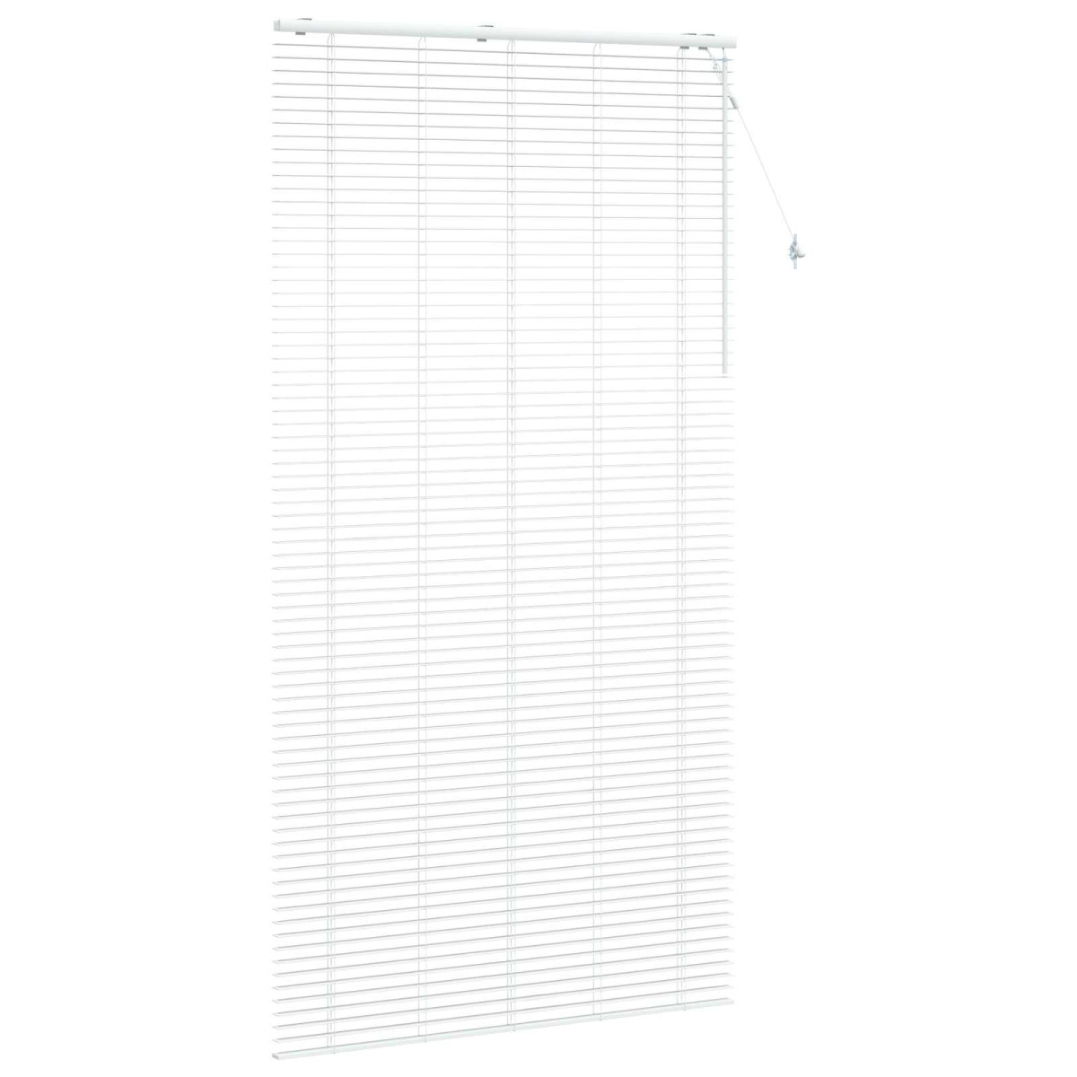 vidaXL Βενετσιάνικη Σκίαση Λευκό 125 x 250 cm 35 mm