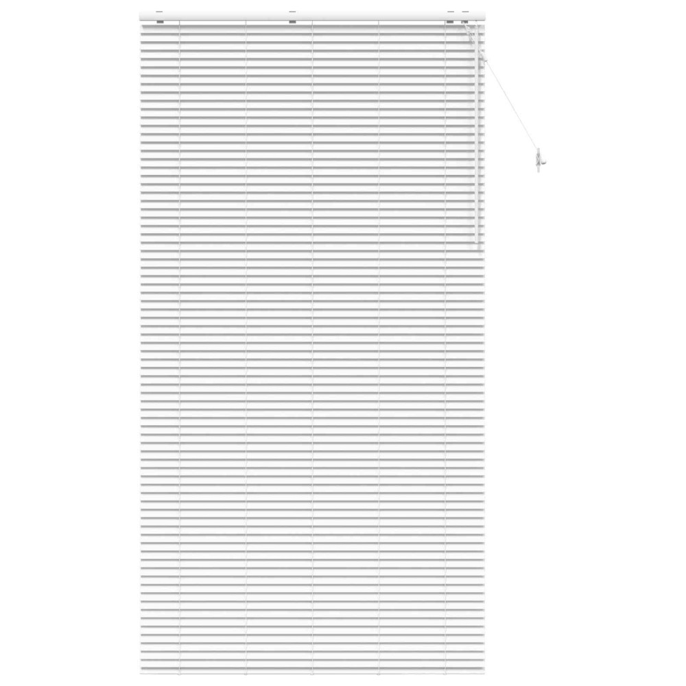 vidaXL Βενετσιάνικη Σκίαση Λευκό 130 x 250 εκ. 35 mm