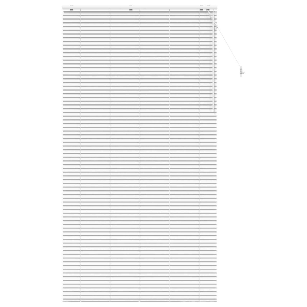 vidaXL Βενετσιάνικη Σκίαση Λευκό 130 x 250 εκ. 35 mm
