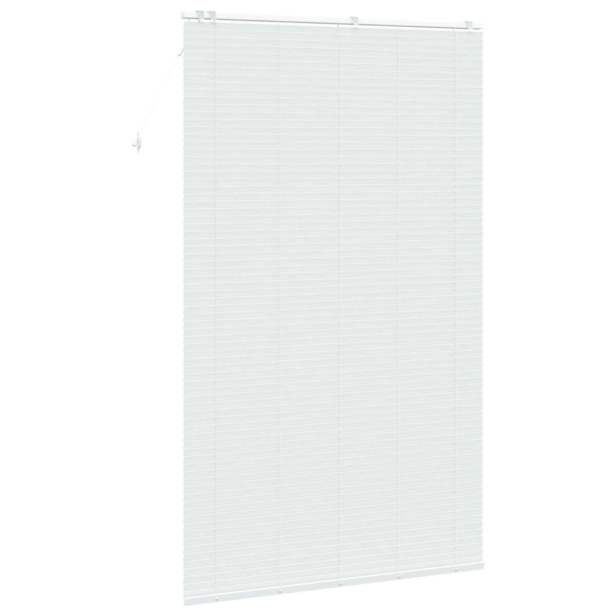 vidaXL Βενετσιάνικη Σκίαση Λευκό 155 x 250 εκ. 35 mm