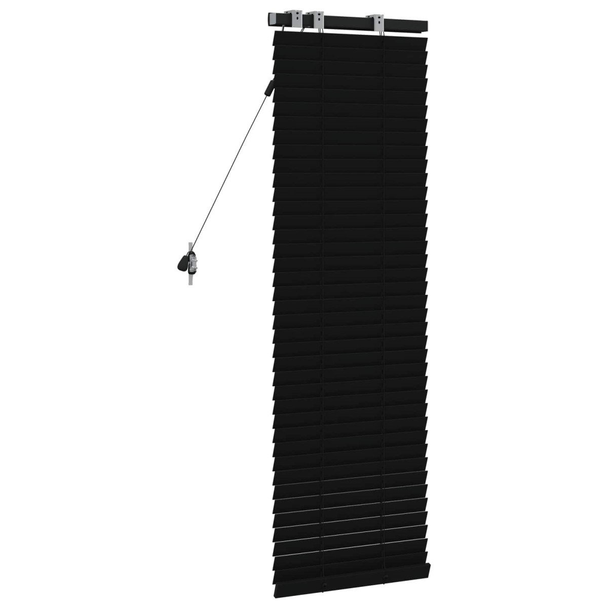 vidaXL Βενετσιάνικη Σκίαση Μαύρο 45 x 130 εκ 35 mm
