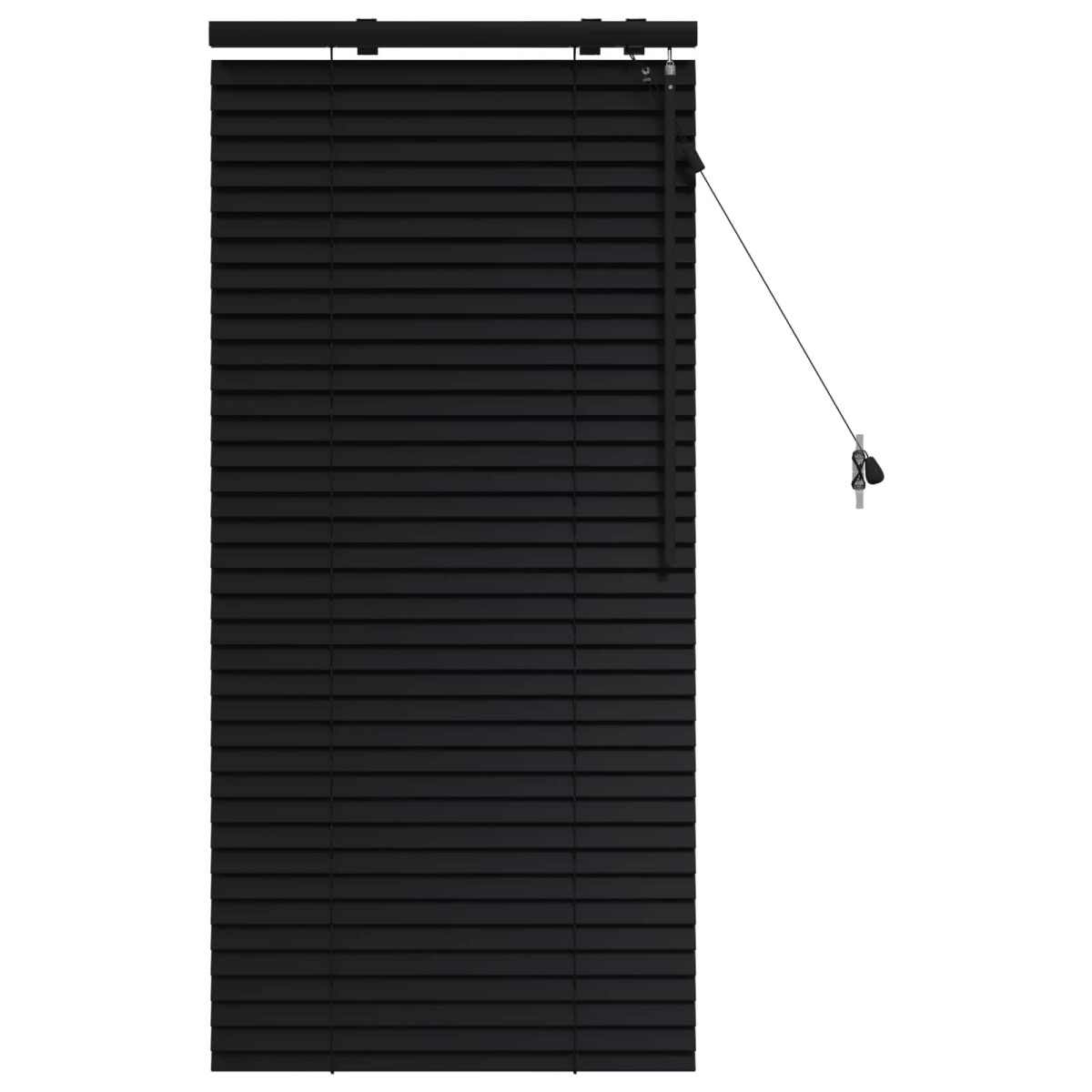 vidaXL Βενετσιάνικη Σκίαση Μαύρο 60 x 130 cm 35 mm