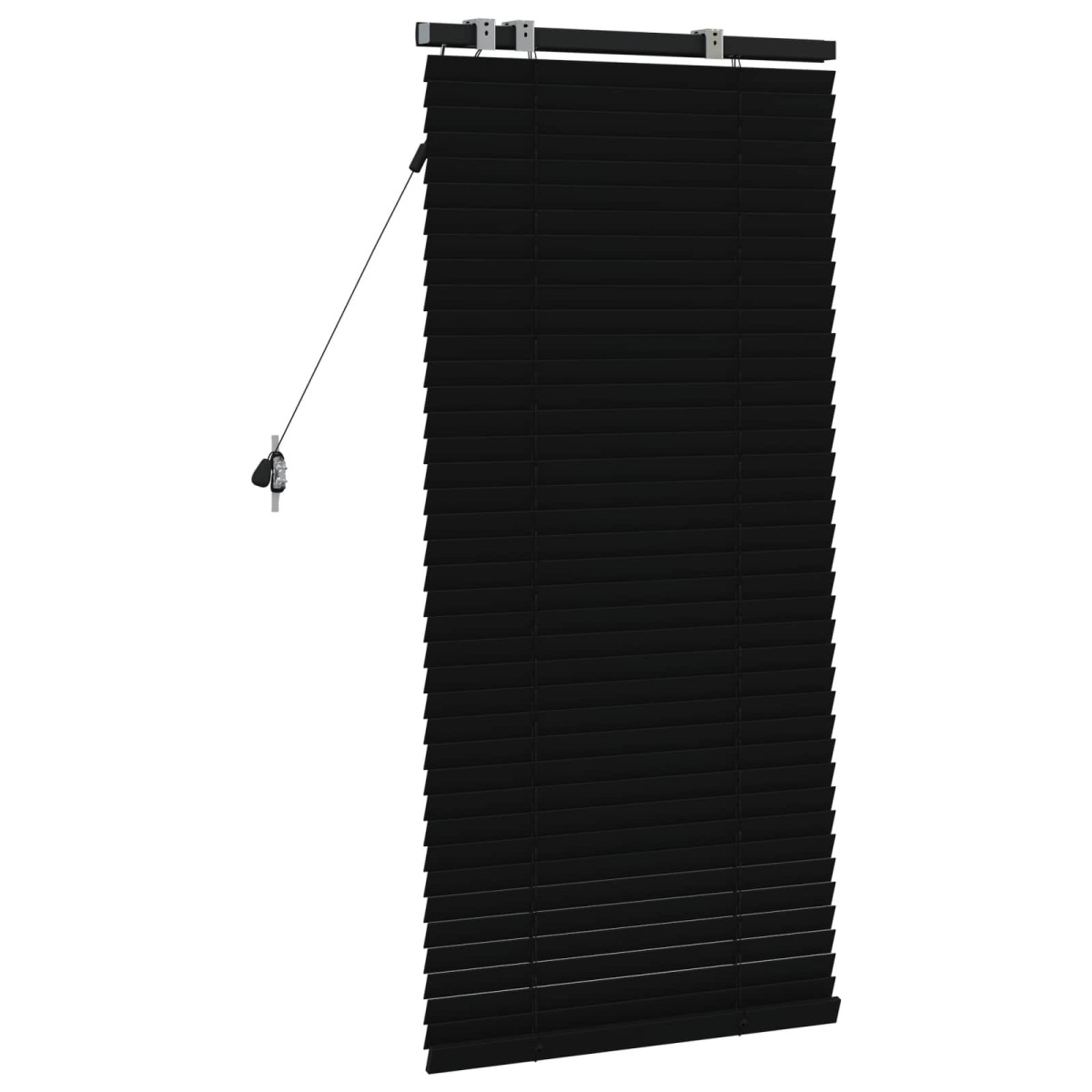 vidaXL Βενετσιάνικη Σκίαση Μαύρο 60 x 130 cm 35 mm