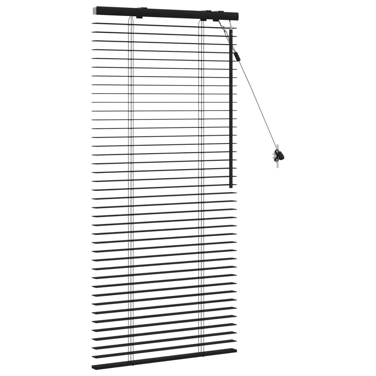 vidaXL Βενετσιάνικη Σκίαση Μαύρο 65 x 130 εκ 35 mm