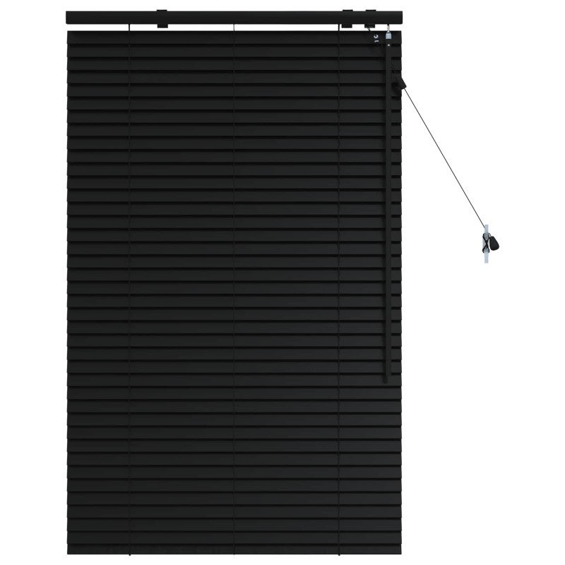 vidaXL Βενετσιάνικη Σκίαση Μαύρο 85 x 130 εκ 35 mm