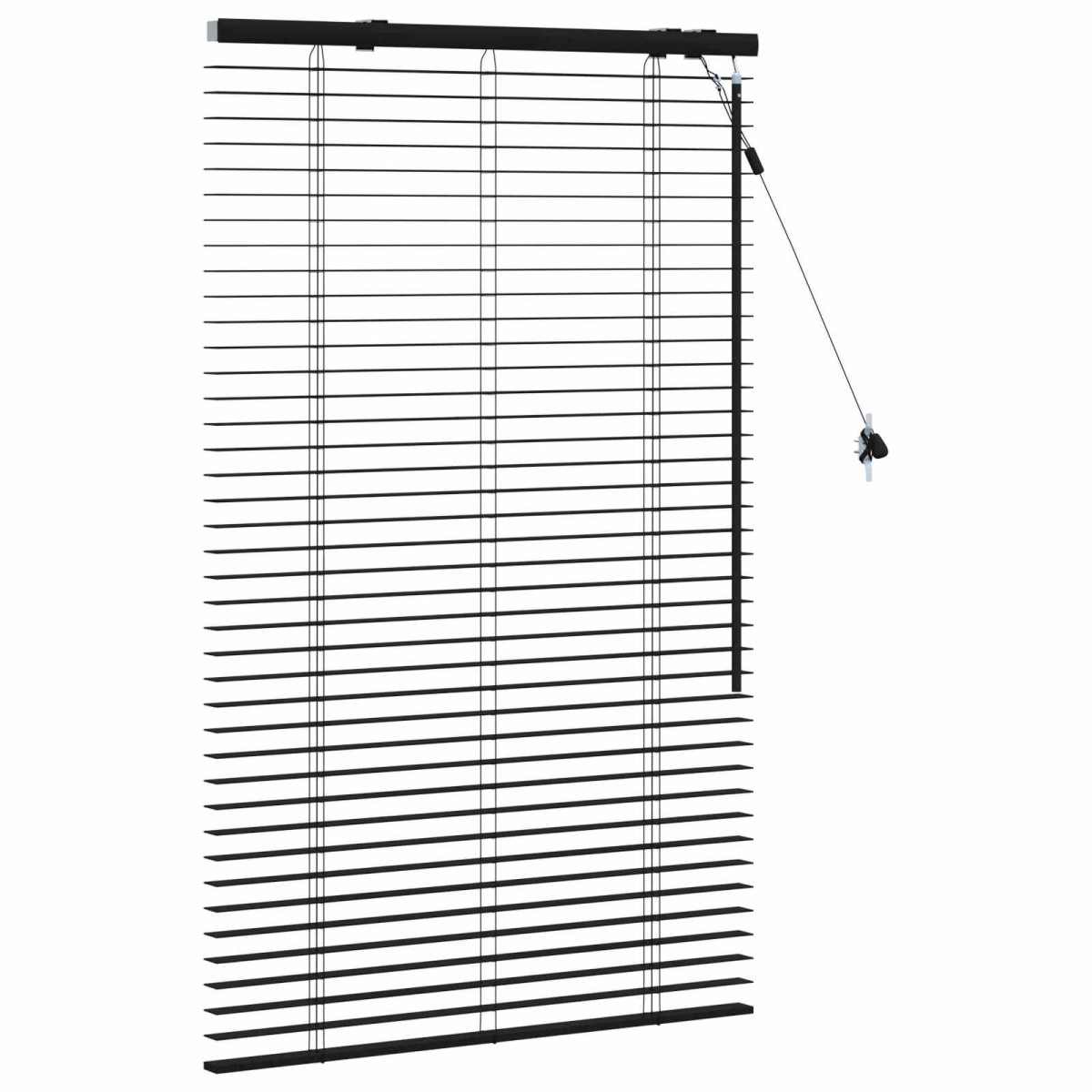 vidaXL Βενετσιάνικη Σκίαση Μαύρο 85 x 130 εκ 35 mm