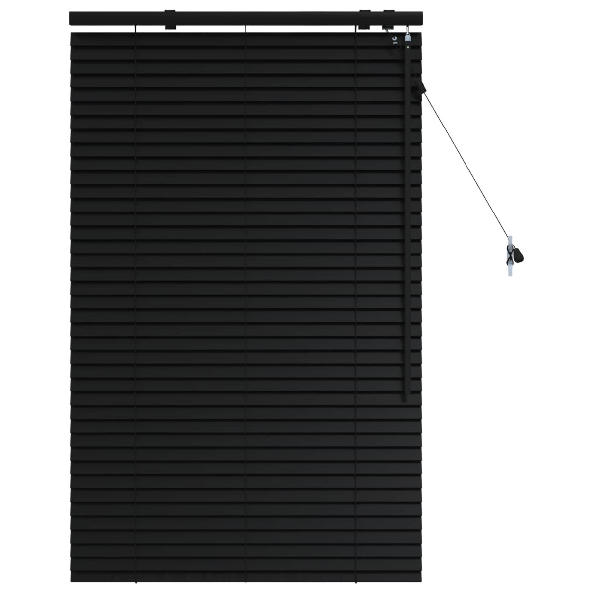 vidaXL Βενετσιάνικη Σκίαση Μαύρο 95 x 130 εκ 35 mm
