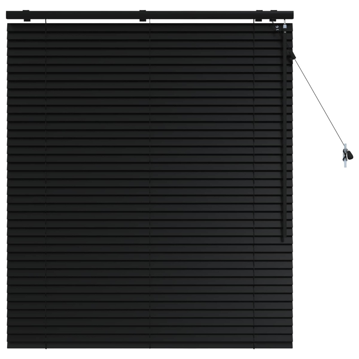vidaXL Βενετσιάνικη Σκίαση Μαύρο 110 x 130 cm 35 mm